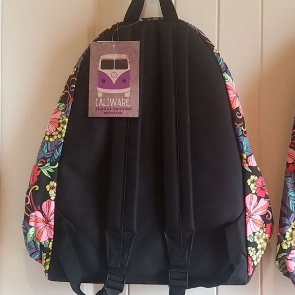 💛Caliware Floral Cotton Backpack - Picture 4 of 4